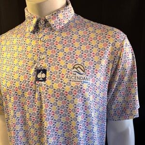 Nice mens XL Pins & Aces golf polo from The Ascendant Golf Tournament in CO